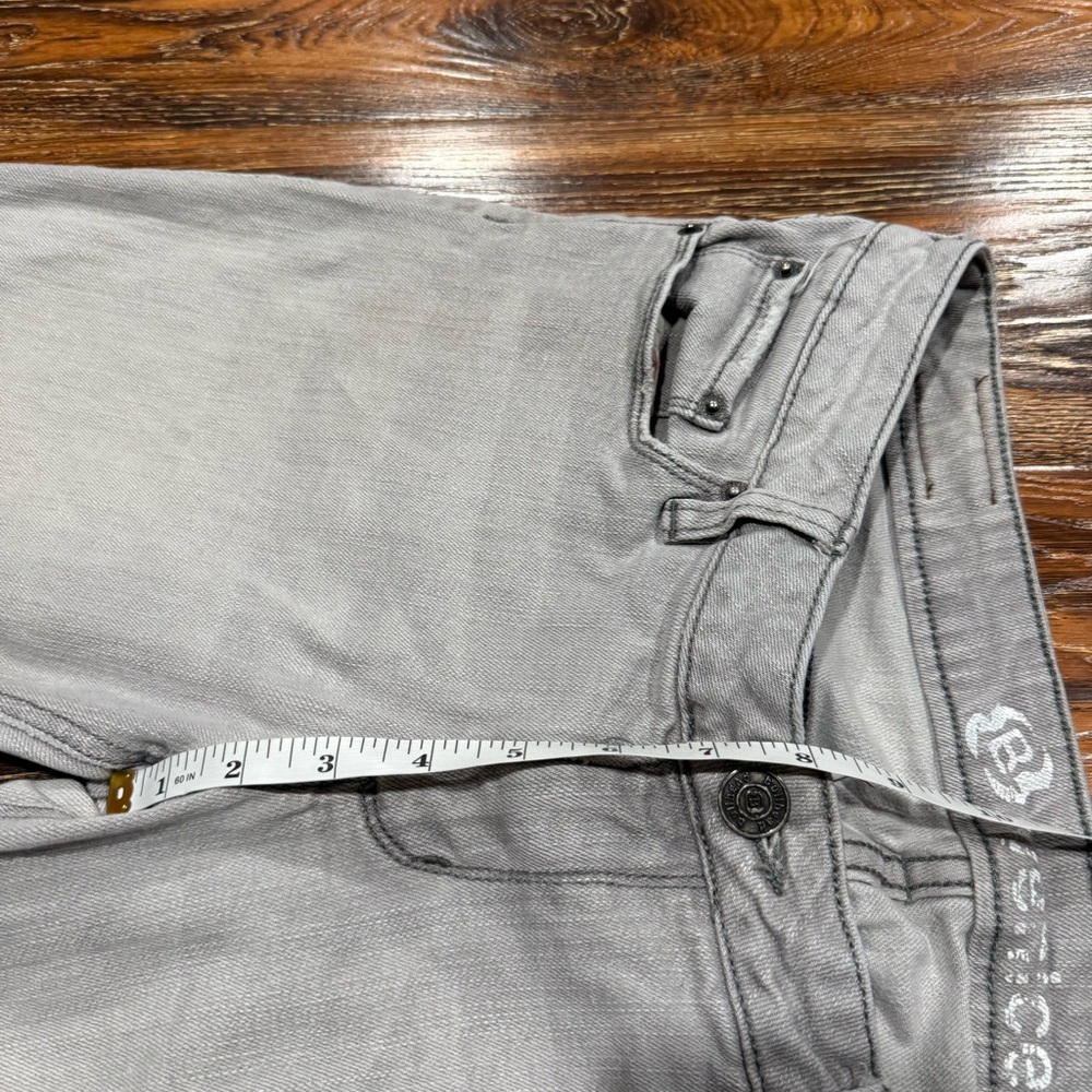 Bullhead Size 11 Womens Gray Skinny Jeans Vintage Y2K Style Venice Stretch 32X30 - Picture 7 of 9